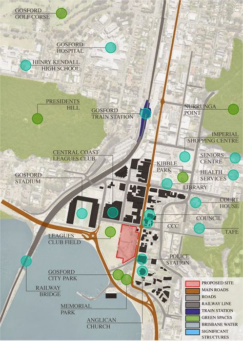 Final Year Architectural Process : Site Analysis - Gosford Waterfront Location Plan Architecture Presentation, Traffic Mapping Architecture, Site Analysis Transportation, Traffic Analysis Architecture, Site Analysis Mapping, Site Location Architecture, Location Analysis Architecture, Location Plan Architecture, Site Location Analysis