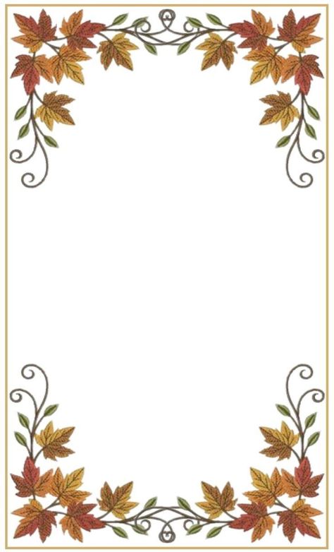 Sunday School Coloring Pages, Thanksgiving Background, Gold Photo Frames, Frame Border Design, Fall Table Runners, Background Drawing, Branch Decor, Borders And Frames, Borders For Paper