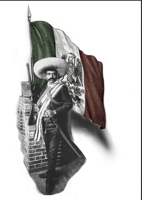 Mexico Flag Tattoo, Mexican American Tattoos Flags, Zapata Tattoo, Mexican And Usa Flag Tattoo, Mexican Pride Tattoo, Charro Tattoo Mexican, Mexican Flag Art, Mexican History Tattoos, Mexican Soldier Tattoo