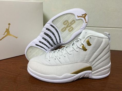 Air Jordan 12 OVO White Jordan 12 Ovo, Jordan Basketball Shoes, Air Jordan 12, Jordan Basketball, Shoes Jordan, Jordan 12, Jordans 12, Jordans For Men, High Top Shoes