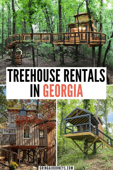 Georgia United States, Places To Go In Georgia, Places To Visit In Georgia, Things To Do In Georgia, Georgia Getaways, Treehouse Rentals, Treehouse Airbnb, Rv Dreams, Visit Georgia