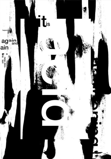 Black And White Art Poster, Poster Design Abstract, Brutalist Graphic Design, Experimental Graphic Design, Chris Ashworth, Concept Graphic Design, Anti Design, White And Black Design, Black White Poster