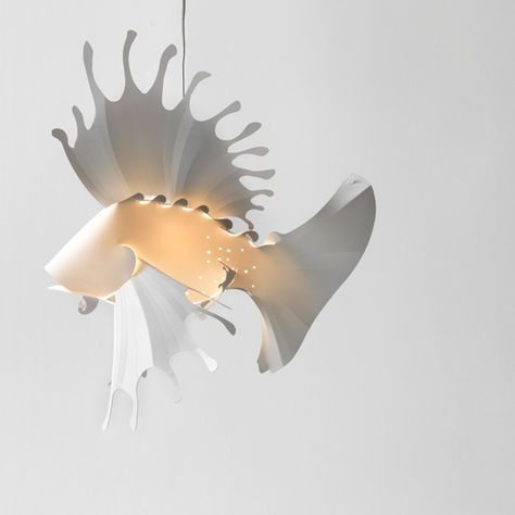 Arch2O Lighting Earl Pinto-11 Fish Lamp, Glass Staircase, Art Origami, Lion Fish, Light Images, Grid Design, Creative Lighting, Arte Animal, Design Lighting