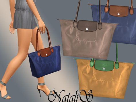 Longchamp Bag, Money Aesthetic, Ts4 Cc, Old Money Aesthetic, Medium Tote, Sims Mods, Sims 4 Cc, The Sims Resource, Sims Resource