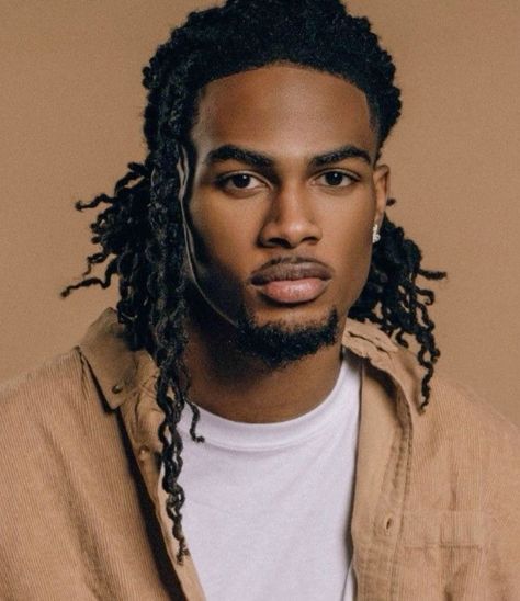 Cool Black Male Hairstyles, Earthy Black Man Aesthetic, Black Anime Guy Dreads, Earthy Black Men Aesthetic, Black Male Photoshoot, Male Dreadlocks, Black Men With Dreads, Fine Black Males, Dreadheads Men Black