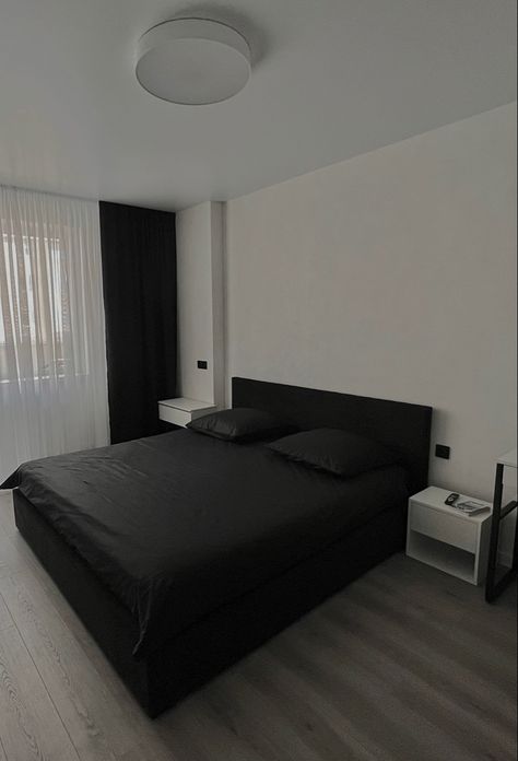 Bedroom minimalism Black And White Aesthetic Bedroom Ideas Minimalist, Bedroom Minimal, Aesthetic Bedroom Ideas, House Chores, Black And White Aesthetic, Dream Rooms, Aesthetic Bedroom, Minimalist Bedroom, White Aesthetic