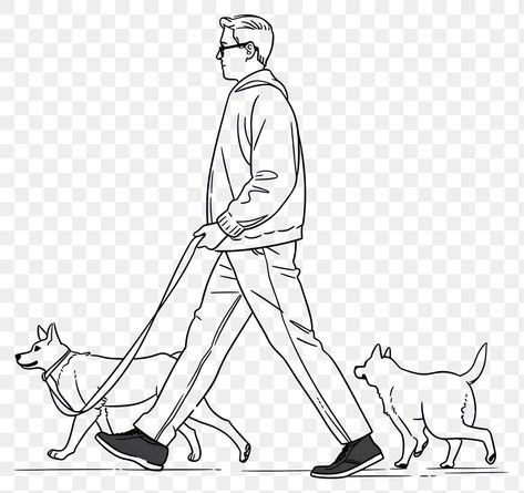 Person Walking Dog Reference, Walking With Dog, Walking Cartoon, City Outline, Cartoon City, Appropriation Art, Sketch Cartoon, City Cartoon, Outline Drawing