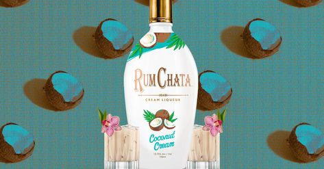 Rumchata Drinks, Coconut Cream Recipes, Coconut Drinks, Caribbean Rum, Mexican Spices, Cream Liqueur, Peppermint Bark, Coconut Rum, Summer Celebration