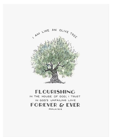 Olive Tree Bible Verse, Bible Frame, Bible Verse About Nature, Nature Bible Verses, Nature Bible Verse, Scripture About Trees, Bible Verse About Trees, Succulent Workshop, Coram Deo