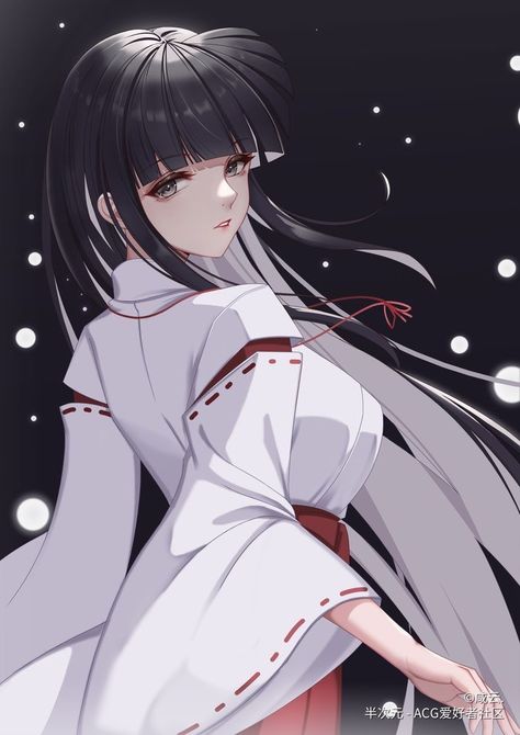 Kikyo Cosplay, Inuyasha And Kikyo, Inuyasha Cosplay, Inuyasha Fan Art, Shrine Maiden, Kagome Higurashi, Anime Sketch, Inuyasha, Girl Icons