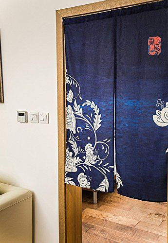 Japanese Yakiniku, Window Furnishings, Snow Lotus, Japanese Door, Curtain Room Divider, Curtains Pictures, Hang Curtains, Japanese Noren, Court Yard