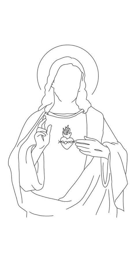 God Outline Drawing, Christian Vector Art, Drawing Ideas Jesus, Christian Wallpaper Phone, God Line Art, Christian Doodles Simple, God Outline, Christian Art Drawings, Jesus Outline