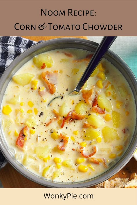 noom corn chowder recipe Desserts Holiday, Bacon Corn Chowder, Baking Powder Uses, Bacon Potato, Recipes Appetizers, Winter Soups, Best Diet Plan, Chowder Recipes, Low Fat Diets