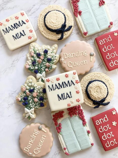 Mama Mia Aesthetic Birthday Party, Ocean Treats, Cake Animation, 17th Birthday Party Ideas, Cookie Gram, 17 Birthday Cake, 17 Birthday, 17th Birthday Ideas, Accelerated Reader