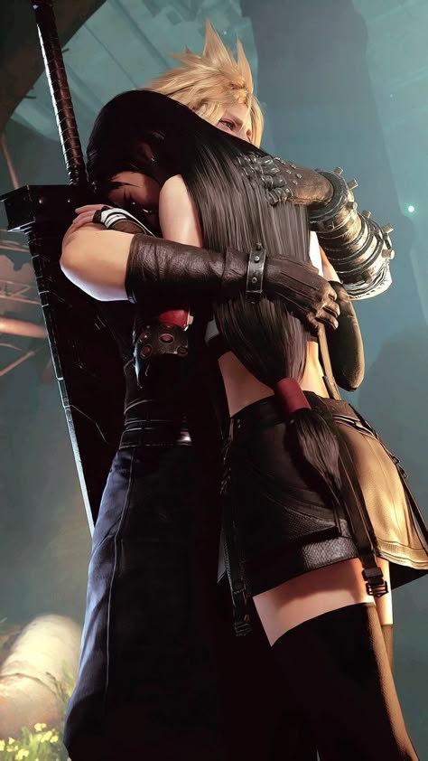 Cloud X Tifa, Tifa Ff7 Remake, Tifa Cosplay, Final Fantasy Cloud Strife, Final Fantasy Vii Cloud, Final Fantasy Cloud, Cloud And Tifa, Final Fantasy Xii, Comic Book Art Style