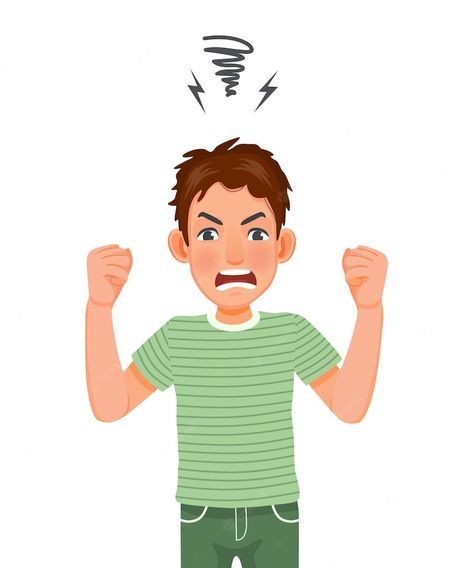 Premium Vector | Young man feel annoyed and angry screaming in anger showing his fist in furious gestures Angry Images, Angry Pictures, Annoying Pictures, Marvel Bedroom, Angry Cartoon, Angry Person, Angry People, Emotion Faces, Animated Man