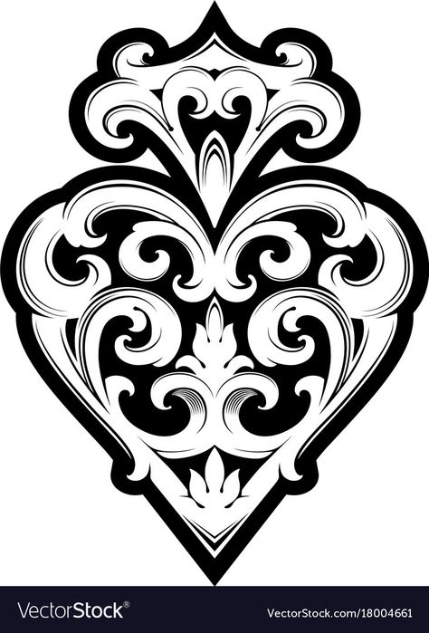 Ace Of Spades Tattoo, Spade Symbol, Spade Tattoo, Filigree Tattoo, Ornamental Design, Skulls Drawing, Stylist Tattoos, Ace Of Spades, Graffiti Lettering