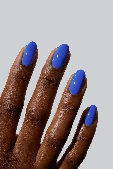 Subtle Energy, Blue Gel Nails, Summery Nails, Bright Nails, Blue Nail, Round Nails, Fabulous Nails, Dream Nails, Chic Nails