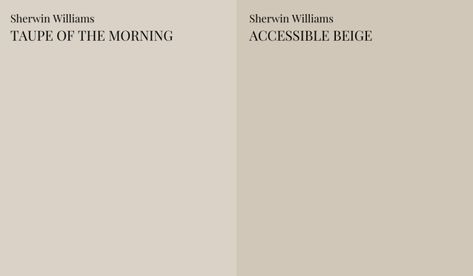 Sw Accolade, Sherwin Williams Taupe, Taupe Of The Morning, Accessible Beige Sherwin Williams, Modern Bathroom Trends, Bathroom Organization Shelves, Taupe Paint Colors, Taupe Kitchen, Organization Shelves