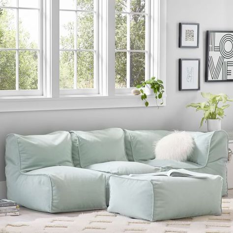 Teen Sofa, Pottery Barn Bedroom Teen, Teen Lounge Rooms, Small Seating Area, Teen Lounge, Surf Room, Teen Furniture, Teen Girl Room, Bedroom Seating