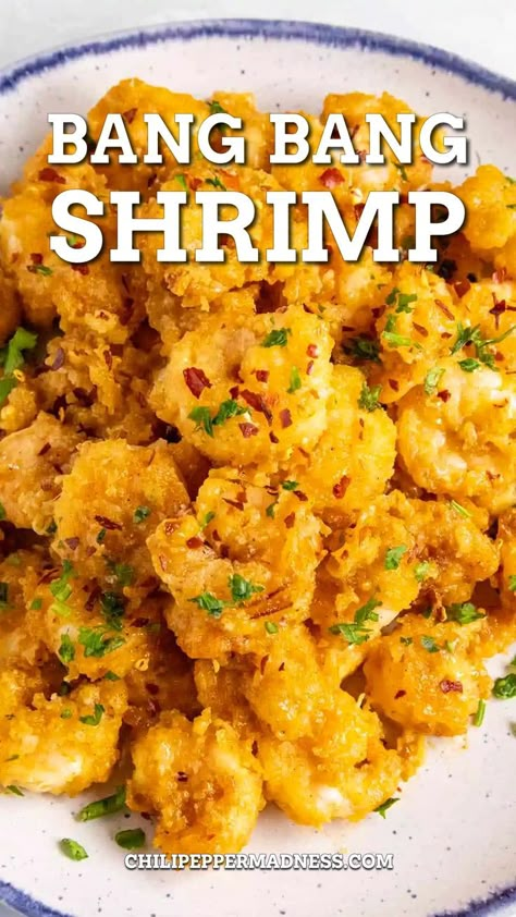 Shrimp Meals, Bang Bang Shrimp Recipe, Baked Shrimp Recipes, Shrimp Appetizer, Restaurant Appetizers, Happy Habits, Bang Bang Shrimp, Sweet And Spicy Sauce, Shrimp Recipes Healthy