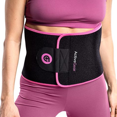 ActiveGear Waist Trainer for Women & Men - Sweat Band Waist Trimmer Belt for a Toned Look - Reinforced Trim and Double Velcro Postpartum Workouts, Waist Trimmer Belt, Sweat Belt, Sweat Band, Waist Trimmer, Proper Posture, Belt For Men, Waist Trainer Corset, Belt For Women