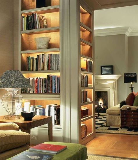 Small Home Libraries, Open Concept Home, Kensington Gardens, Home Library Design, Interior Windows, Home Libraries, Library Ideas, Library Design, Cottage Living