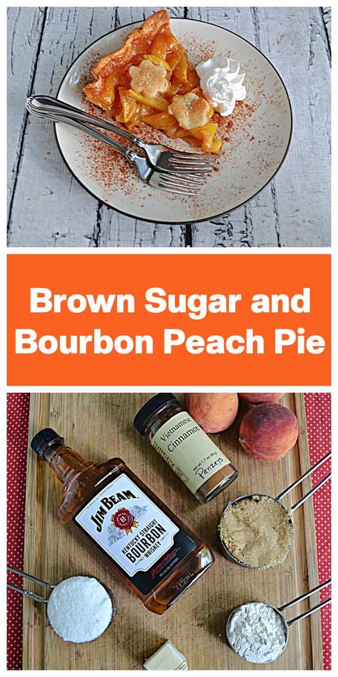 Pie Recipes Dessert, Canning Peach Pie Filling, Bourbon Peach Pie, Peach Puff Pastry, Brown Sugar Peaches, Pie Art, Peach Pie Recipes, Canning Peaches, Peach Pie Filling