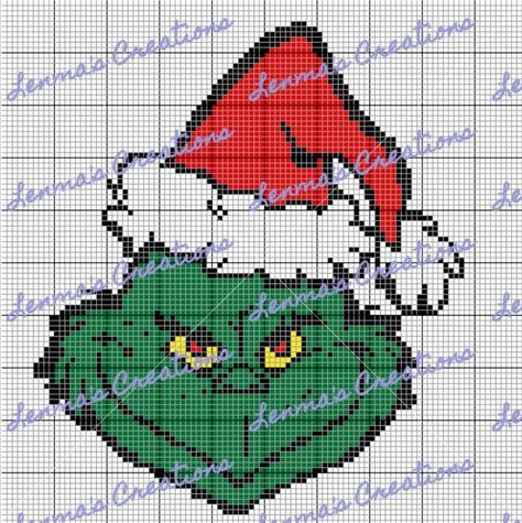 Christmas Grinch Graph Pattern 100x100 | Etsy Grinch Pixel Pattern, C2c Graph, Picture Graphs, Anime Pixel, Crochet Graphs, Embroidery Crafts, Holiday Blankets, Crochet Graph, Chunky Crochet Blanket