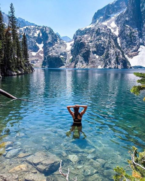 I grew up in Idaho | Sawtooth Wilderness In Idaho, USA | Facebook Idaho Aesthetic, Idaho Living, Idaho Mountains, Explore Idaho, Idaho Travel, Bucket List Travel, Best Vacation Spots, Park In New York, Valley Of Fire