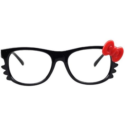 kawaii glasses | NEW HelloKitty Bow Bowknot Women Girl Kawaii Glasses Frame Costume .. Kawaii Glasses Frames, Scene Hello Kitty, Kawaii Glasses, Hello Kitty Costume, Geek Glasses, Nerdy Glasses, Scene Aesthetic, Nerd Glasses, 2000s Fashion Trends