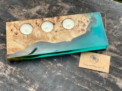 Wood Clothes Hanger, Resin Candle Holder, Buddha Lamp, Resin Candle, Handmade Candle Holders, Star Candle Holder, Epoxy Resin Diy, Modern Rustic Decor, Wood Clothes