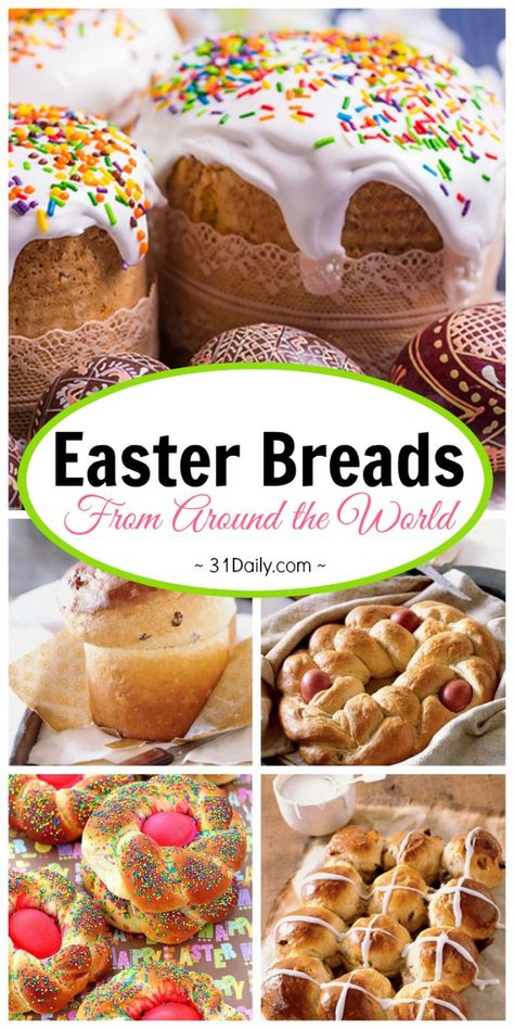 Spring Bread Recipes, Easter Around The World, Easter Breads And Rolls, Easter Bread Recipes Sweet, Easter Recipes Baking, Easter Treat Recipes, Easter Bread Recipes, Easter Breads, Best Easter Recipes