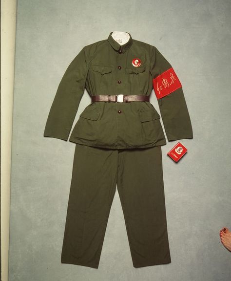 Men's Red Guard uniform - MAAS Collection China Outfit, Guard Outfit, Red Guard, Chairman Mao, Communist China, Guard Uniform, Cultural Revolution, Outfit Png, Clothing Factory