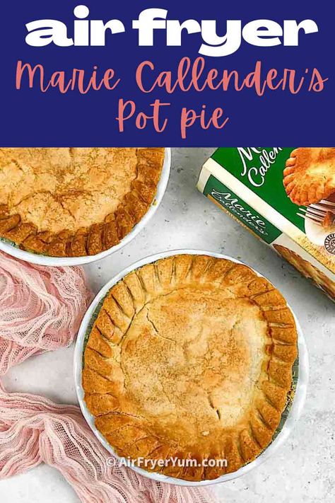 Frozen Pot Pies In Air Fryer, Pot Pie In Air Fryer, Frozen Chicken Pot Pie, Frozen Pot Pie, Pie In Air Fryer, Pecan Bark, Air Fryer Recipes Dessert, New Air Fryer Recipes, Air Fryer Cooking Times