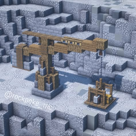 Minecraft Quarry, Construction Minecraft, Minecraft Building Guide, Case Minecraft, Minecraft Steampunk, Minecraft Decoration, Minecraft Structures, Bangunan Minecraft, Minecraft Farm