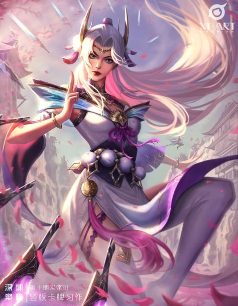 Irelia Icon, Irelia Fanart, Spirit Blossom, League Of Legends, Anime Funny, Art Inspo, Fairy Tales, Cool Art, Blossom