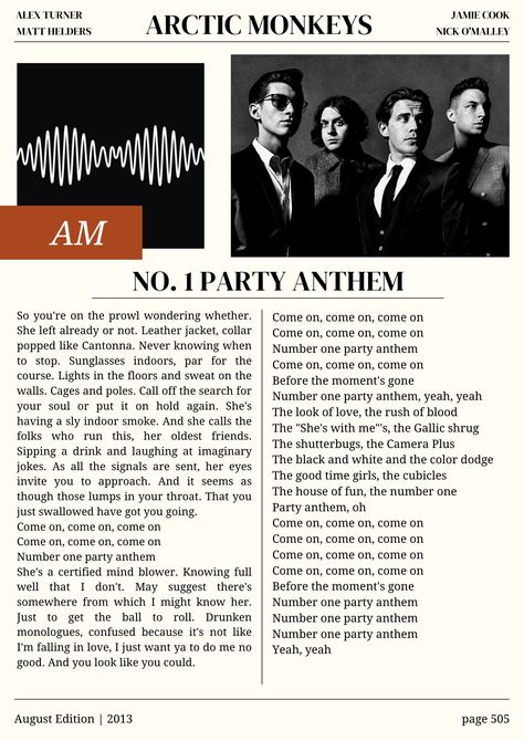 No1 Party Anthem Poster, Number 1 Party Anthem, No 1 Party Anthem Wallpaper, Arctic Monkeys No 1 Party Anthem, No 1 Party Anthem Lyrics, No 1 Party Anthem, Arctic Monkeys Wallpaper, Party Anthem, Monkey Wallpaper