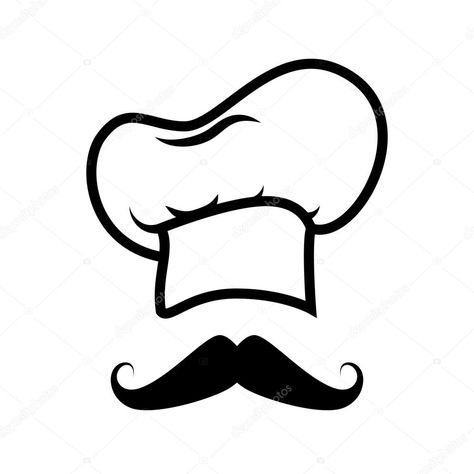 Chef Hat Logo Design, Chef Cap Logo, Chef Cap, Chef Logo, Pizza Logo, Design Cover, Chef Hat, Chefs Hat, Pizza Party