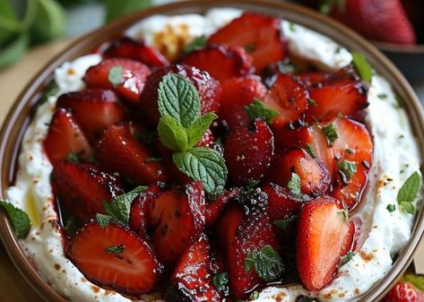 chef Gordon Ramsay Family,🍔🍕🍟 | Whipped Feta Dip with Roasted Strawberries Vegetarian Marshmallows, Deep Fried Desserts, Whipped Feta Dip, Roasted Strawberry, Fried Dessert, Windshield Cleaner, Chef Gordon, Chef Gordon Ramsay, Strawberry Balsamic