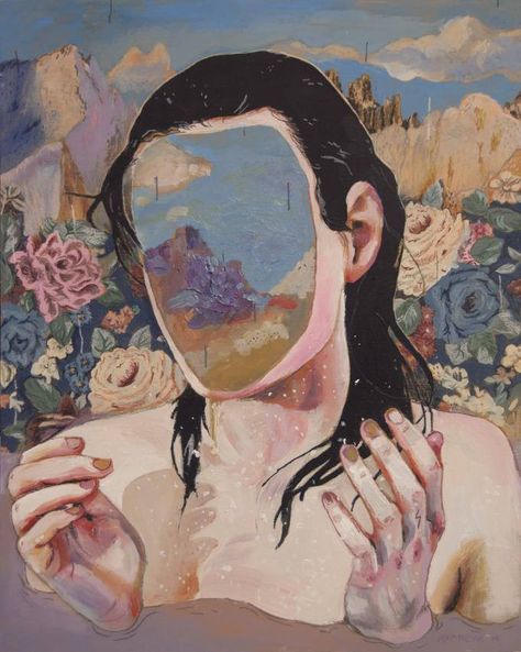 On View: “Body of Land” by Alexandra Levasseur at Mirus Gallery | Hi-Fructose Magazine Acceptance Artwork, A Level Art, Ap Art, Pencil Portrait, Her Eyes, Illustration Inspiration, Vintage Modern, Surreal Art, Art Plastique