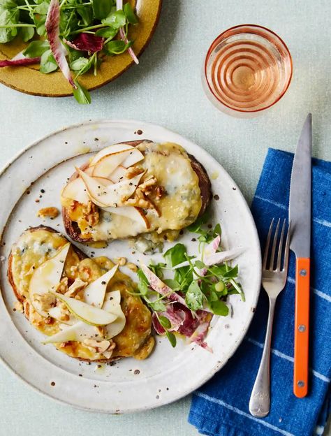 Bubbling rarebit and a poached pud: Ravinder Bhogal’s pear recipes | Autumn food and drink | The Guardian Pear And Gorgonzola, Pickled Pears, Pear Chocolate, Recipes Autumn, Autumn Food, Poached Pears, Pear Recipes, Savoury Recipes, Cheese Dishes