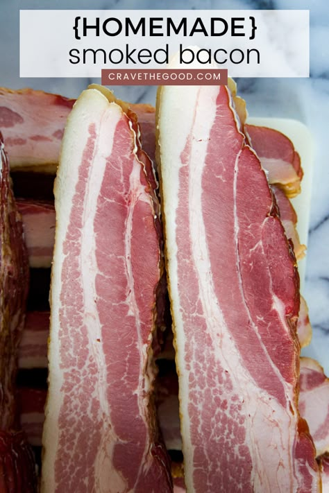 Homemade Canadian Bacon, Make Bacon From Pork Belly, Homemade Bacon Recipes, Cured Pork Belly, Home Made Bacon, Meat Preservation, Smoked Bacon Recipes, Curing Bacon, St Louis Ribs