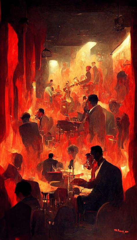 Hell Painting, Painting Shading, Concert Performance, Shading Drawing, Light Festival, Jazz Art, Soyut Sanat Tabloları, 카드 디자인, Jazz Club