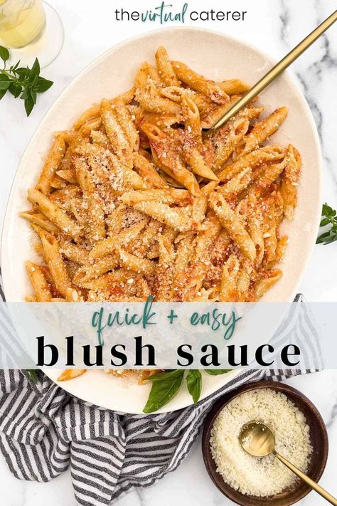 The BEST Easy Blush Sauce Blush Sauce, Homemade Blush, Sauce For Pasta, Pink Sauce, Easy Pasta Dishes, Marinade Sauce, Creamy Tomato Sauce, Easy Weeknight Dinner, Pasta Sauce Recipes