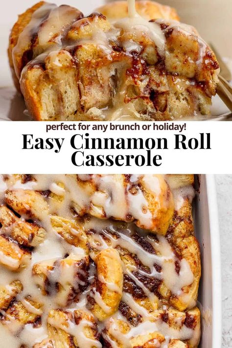 Cinnamon Roll Casserole Cinnamon Roll Brunch Ideas, Cinnamon Roll Bake With Heavy Cream, Cinnamon Bun Casserole Pillsbury, Cinnamon Roll Casserole With Apple Pie Filling, Cinnabon Cinnamon Roll Casserole, Cinnamon Roll Fruit Casserole, Grands Cinnamon Roll Casserole, French Toast Cinnamon Roll Casserole, Cinnamon Bun Breakfast Casserole