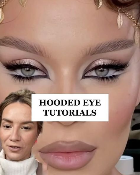 Anastasiia Neganova on Instagram: "HOODED EYES TUTORIALS🚨 Which one 1-7⁉️ #makeuptutorial #eyeshadowtutorial #hoodedeyes #hoodedeyesmakeup #makeuptutorial #easymakeup #beautifulmakeup" Smokey Eye Makeup Step By Step Hooded Eyes, Wing Liner Hooded Eyes, Vintage Makeup Hooded Eyes, Best Makeup For Hooded Eyes, Wings For Hooded Eyes, Party Makeup Hooded Eyes, Soft Glam Hooded Eyes, Makeup For Small Hooded Eyes, Cat Eye Makeup Hooded Eyes