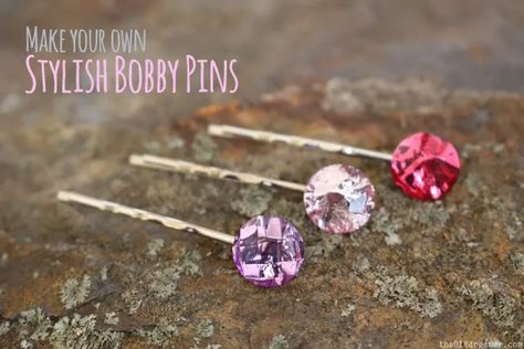 Stylish Bobby Pins - DIY Hair Jewels - Bobby Pin Craft Bobby Pins Diy, Jewels Diy, Bead Hair Accessories, Hair Jewels, Bobby Pin, Diy Headband, Hair Beads, Diy Hair Accessories, Diy Hair