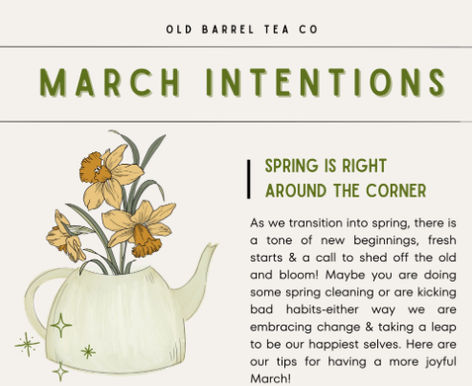 March Intentions: Spring is Right Around the Corner March Intentions, Wellness Lifestyle, Around The Corner, Lifestyle