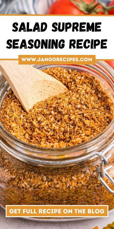 In this blog, I will share with you a Salad Supreme Seasoning Recipe that is extremely delicious. #SaladSupremeSeasoningRecipe #SeasoningRecipe Homemade Salad Supreme Seasoning, Diy Salad Supreme Seasoning, Mccormick Salad Supreme Seasoning Recipe, Salad Supreme Seasoning Recipe, Salad Seasoning Recipe, Salad Supreme Seasoning, Dry Seasoning Mixes, Salad Seasoning, Brisket Rub Recipe